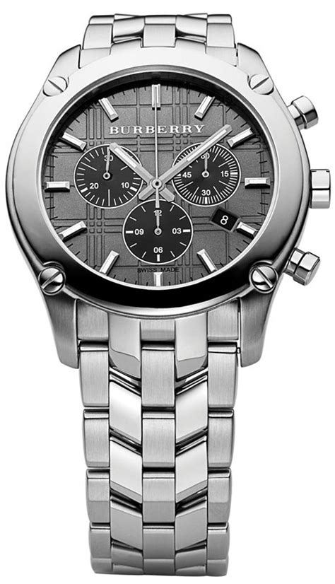 Burberry Round Check Chronograph Men's Watch Model: 